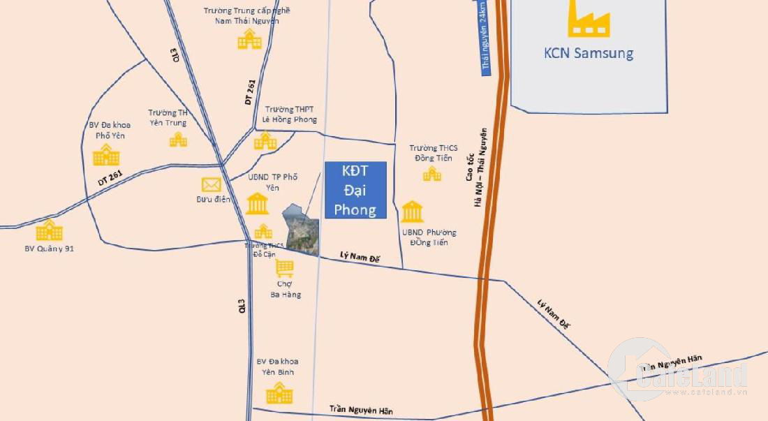 Chỉ từ 850triệu sở hữu ngay 1 lô đất nằm trong lõi trung tâm Thành Phố Phổ Yên
