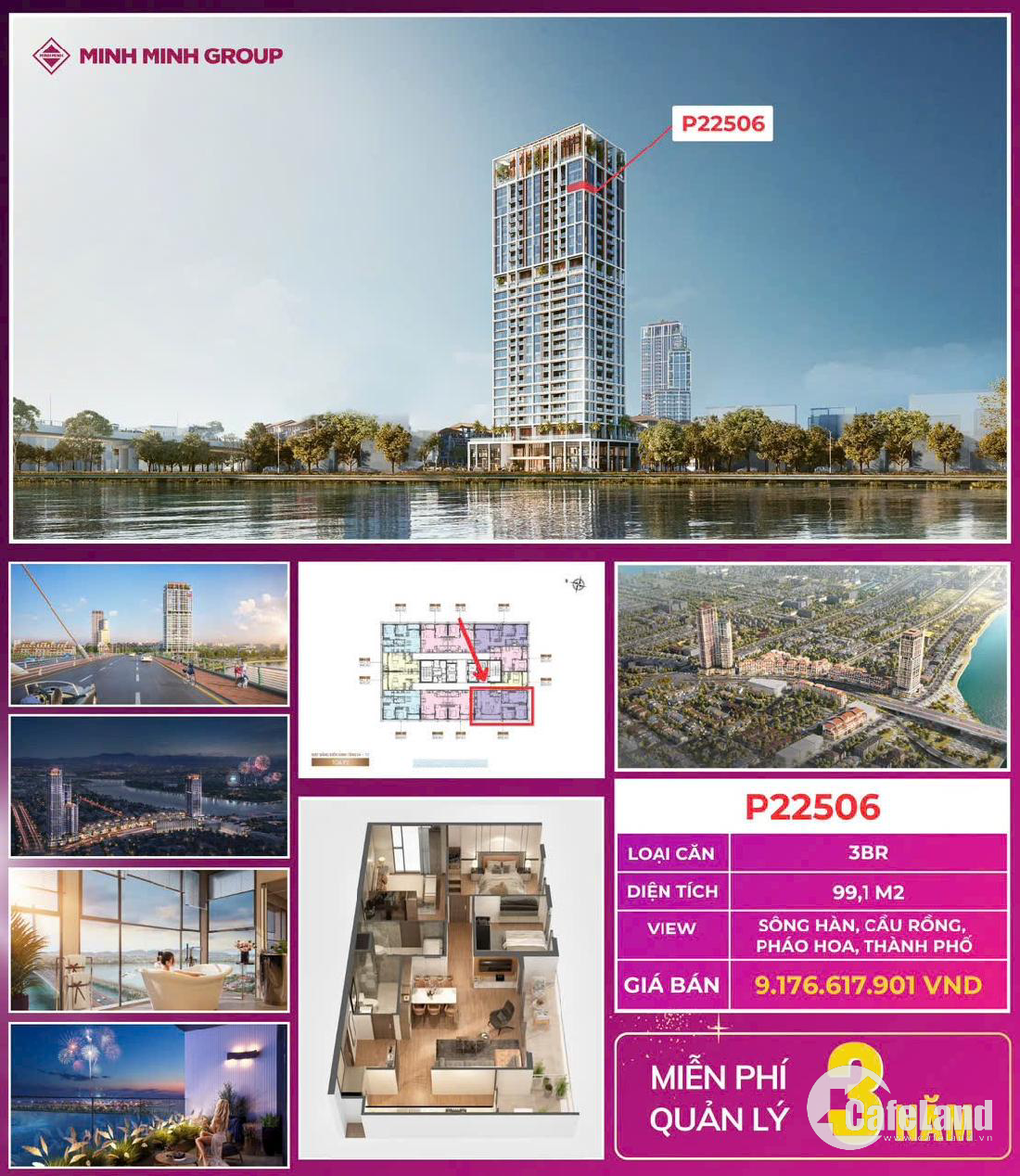 CĂN HỘ PANOMA CAO CẤP 3BR - VIEW TRỰC DIỆN SÔNG HÀN ĐÀ NẴNG - SIÊU ĐẲNG CẤP