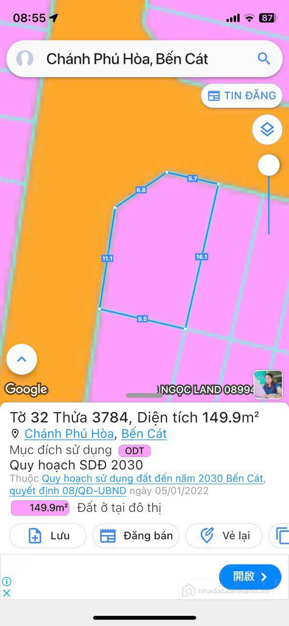 bán lô góc Richhome 1 Chánh Phú hòa bến cát bình dương 149m2 giá 1,9 tỷ thương l