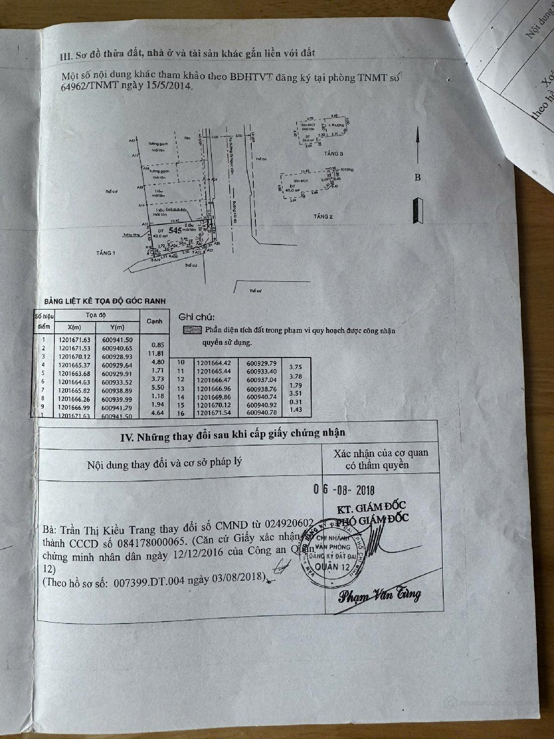 nhà mới 2 lầu, góc 2mt , hẻm 240 tô Ngọc vân, dt: 5.5mx12, 