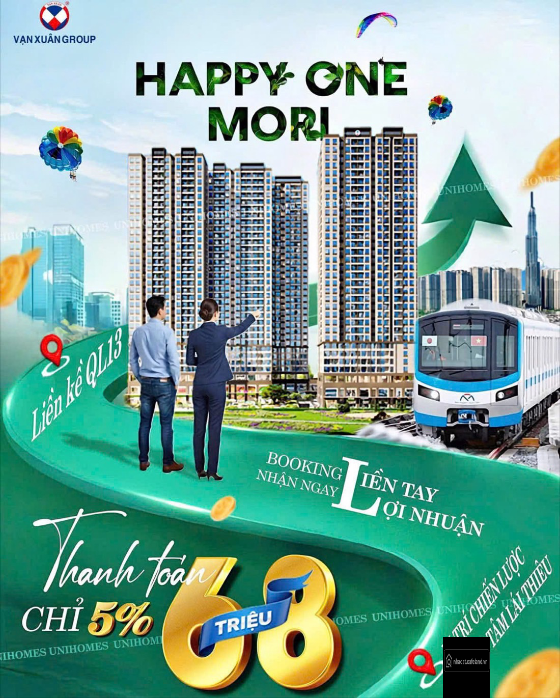 TUYẾN METRO SỐ 2 - TTTM AEON MALL - VSIP 1 CĂN HỘ HAPPY ONE MORI️