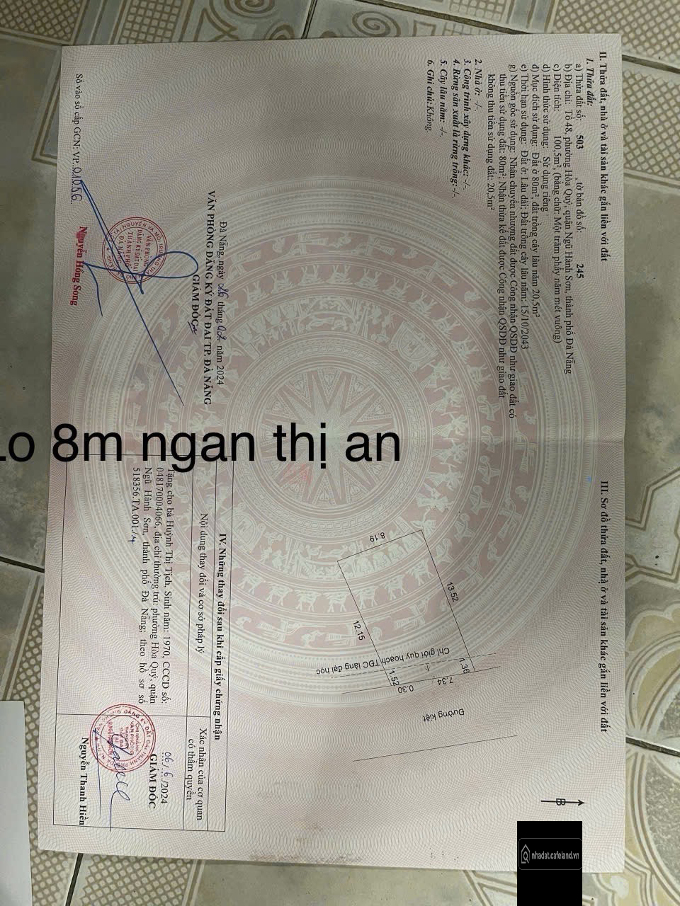 Bán GẤP lô đất NGANG 8m, giá chủ thiện chí