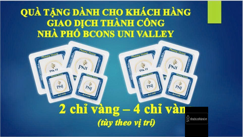 BÁN NHÀ PHỐ BCONS UNI VALLEY – NHẬN NHÀ Ở NGAY – SỔ HỒNG RIÊNG TỪNG CĂN