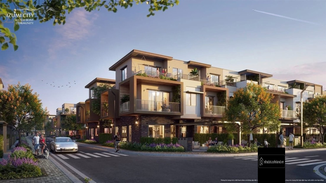 Nhà Phố Căn Góc 2 Mặt Tiền, Phân khu Canaria Izumi city Nam Long. chiết khấu cao