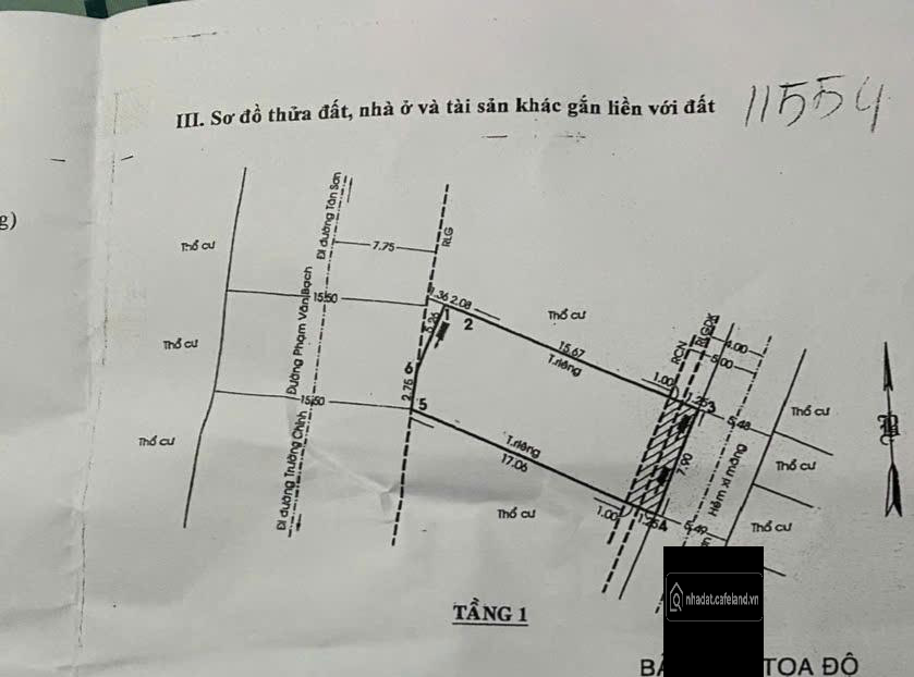 GÒ VẤP, MẶT TIỀN PHẠM VĂN BẠCH, NHÀ C4 DT 8x17m