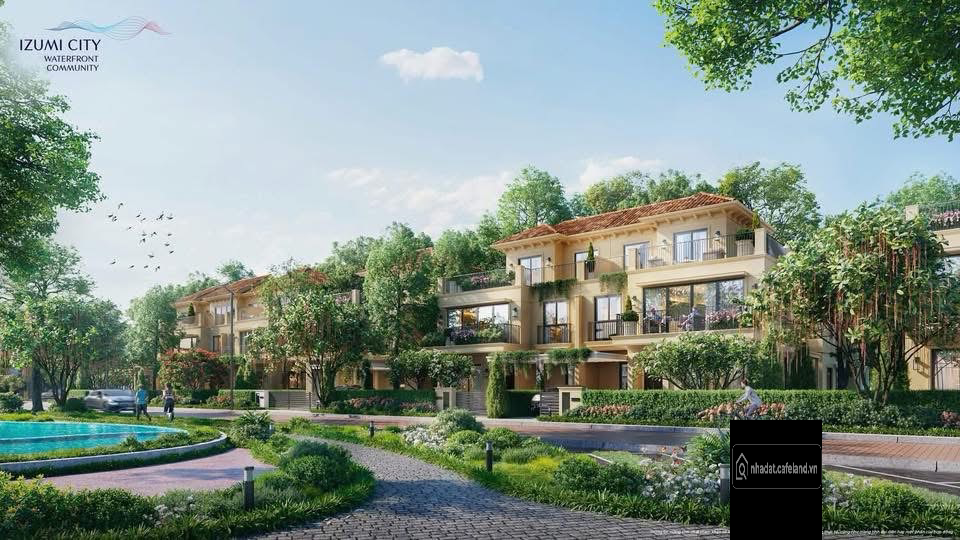 Nhà phố 8x20.5m. Đối diện Club house vị trí cự đẹp tại Izumi Canaria -Izumi City