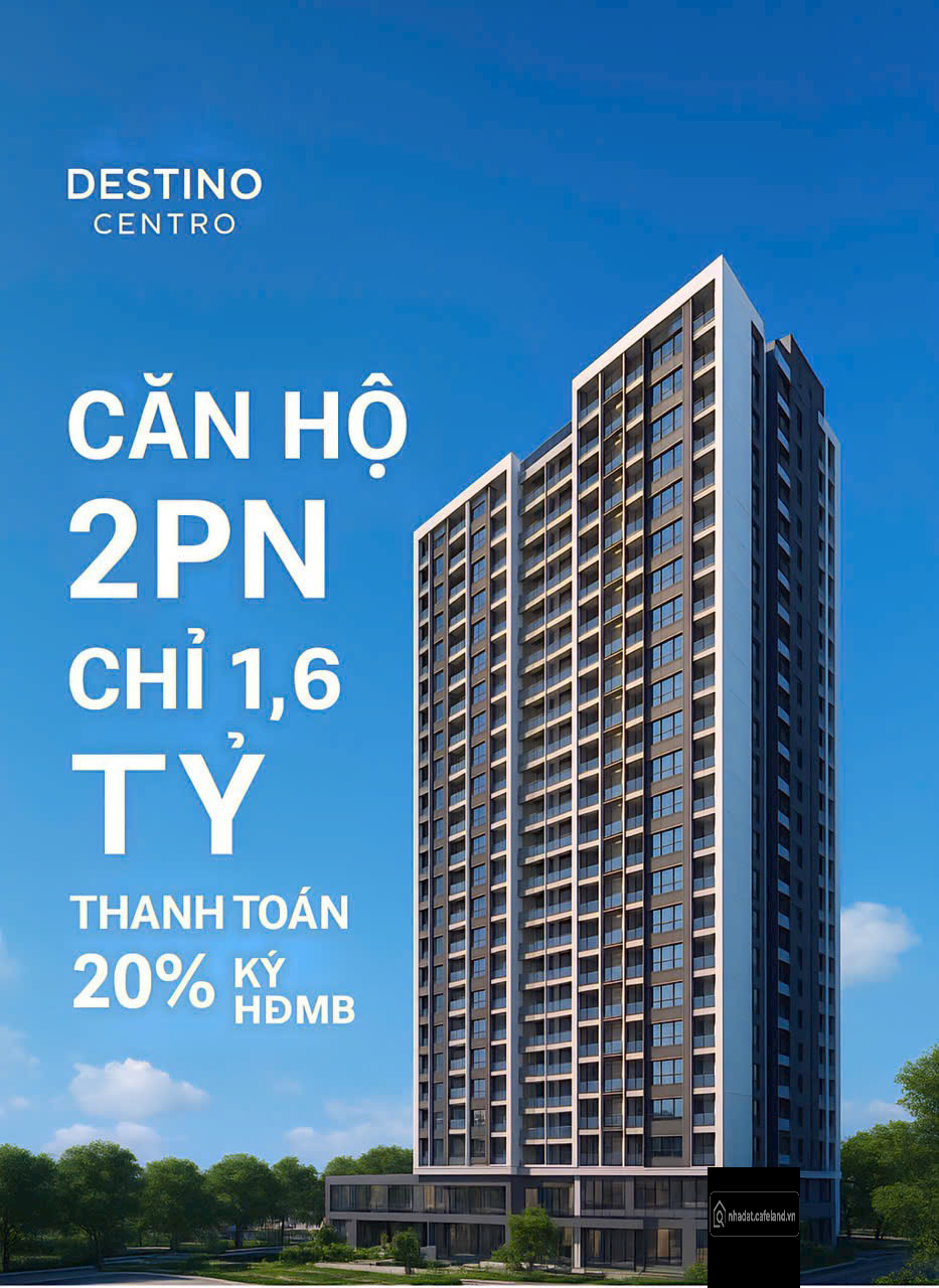 Sở hữu ngay căn hộ 2PN giá 1,6 tỷ