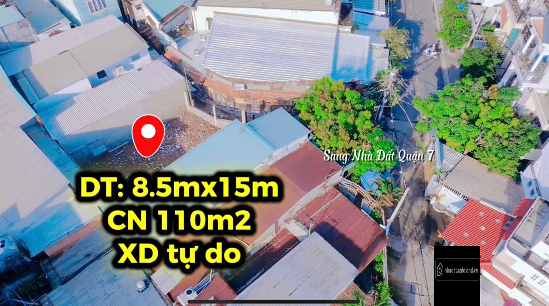 Bán đất đường số 49 Quận 7 ngang 8.5m dài 15m