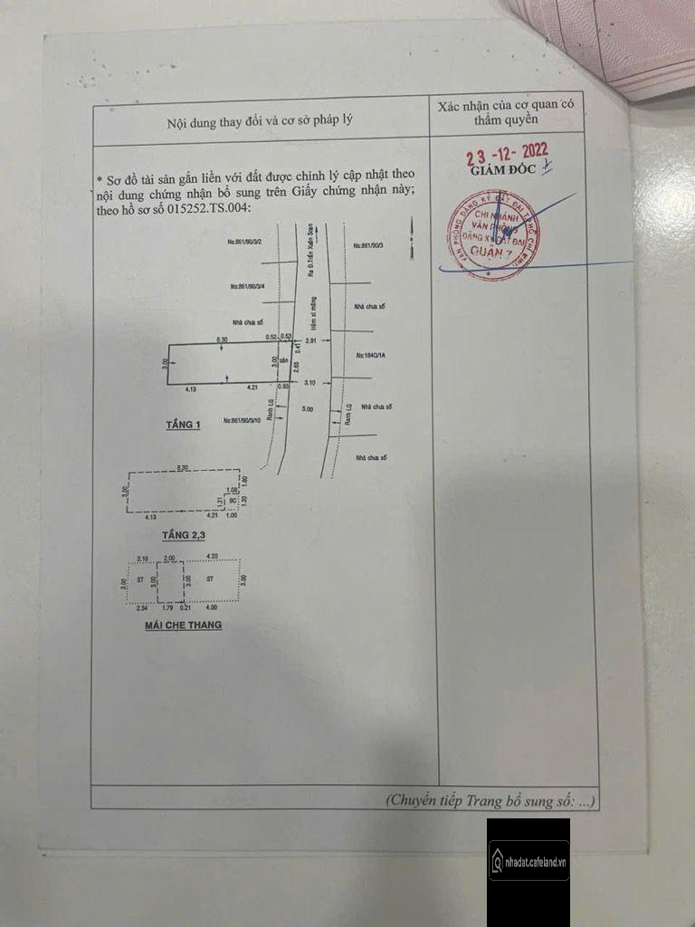  BÁN GẤP TRƯỚC TẾT – NHÀ 4 TẦNG HOÀNG TRỌNG MẬU, QUẬN 7 – CHỈ 5.4 TỶ 