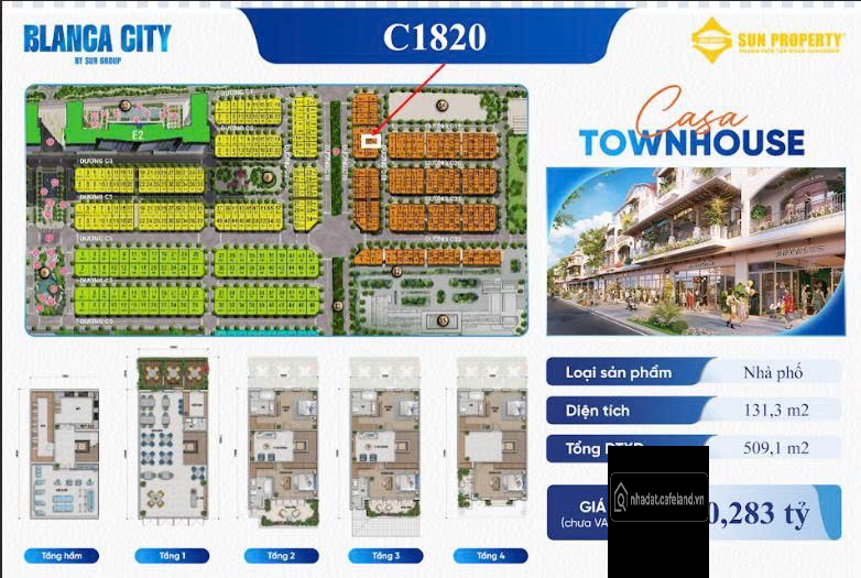 Biệt thự song lập casa, Nhà phố nằm trong khu đô thị biển lớn nhất Vũng tàu