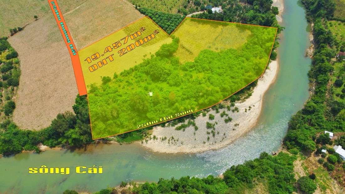 SIÊU PHẨM 2HA VIEW SÔNG VÀ THỊ TRẤN PHÙ HỢP LÀM NHÀ VƯỜN SINH THÁI GẦN TIỆN ÍCH