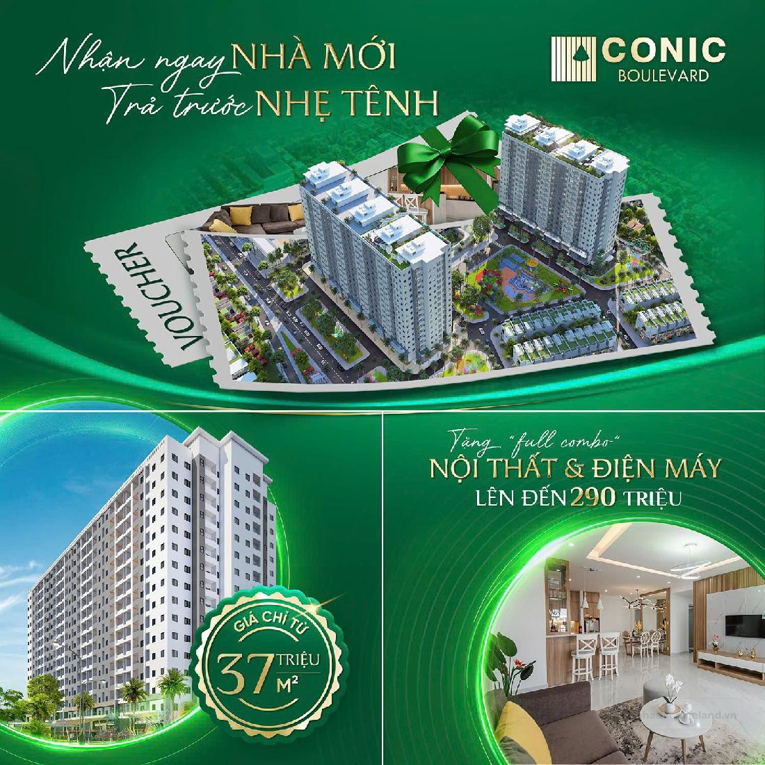 NHẬN NGAY NHÀ MỚI – TRẢ TRƯỚC NHẸ TÊNH TẠI CĂN HỘ CONIC BOULEVARD