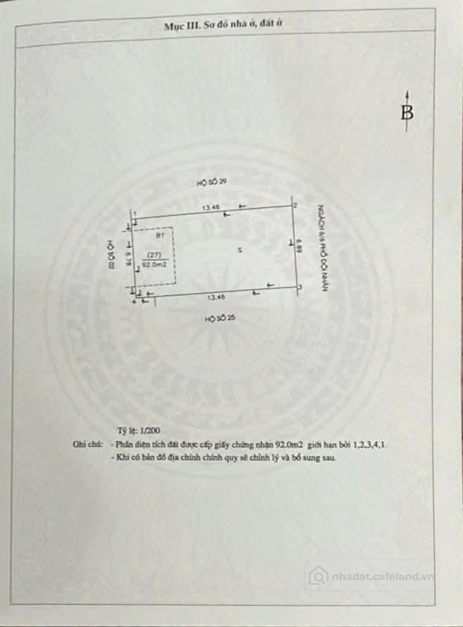 ĐỘI NHÂN, BA ĐÌNH: 92M - 4T - MT: 7m giá 15,5 tỷ - PHÂN LÔ - GARA Ô TÔ