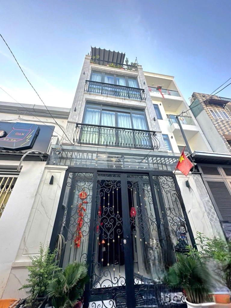 Nhà mới xây 4 tầng 3PN - 36,6 m2 (4,43 x 8,4) - hẻm xe hơi 5m. Chỉ 7,6 tỷ