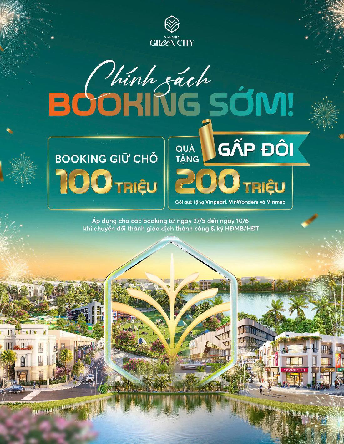 CHÍNH THỨC NHẬN BOOKING SIÊU DỰ ÁN VINHOMES GREEN CITY VỚI ĐẠI LÝ F1 SIÊU ƯU ĐÃI