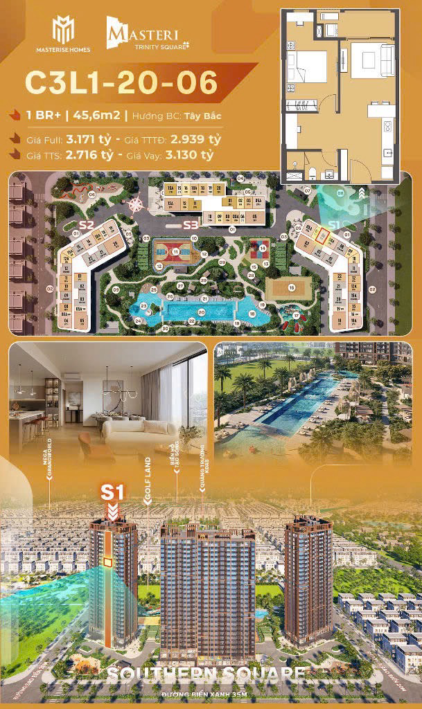 căn C3-L1-20-06 chung cư cao cấp 