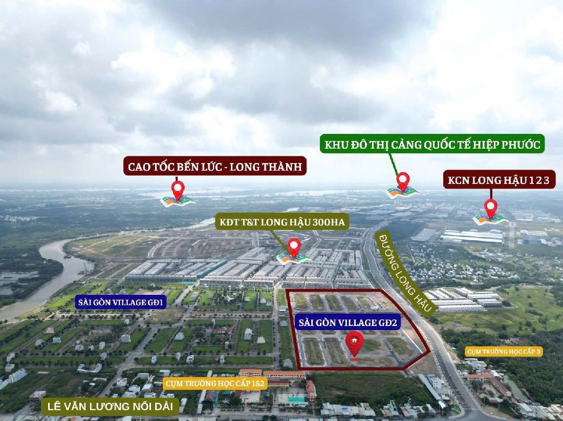 Đất nền sổ hồng riêng Nam Sài Gòn, giá chỉ 35 triệu/m2 , thích hợp đầu tư