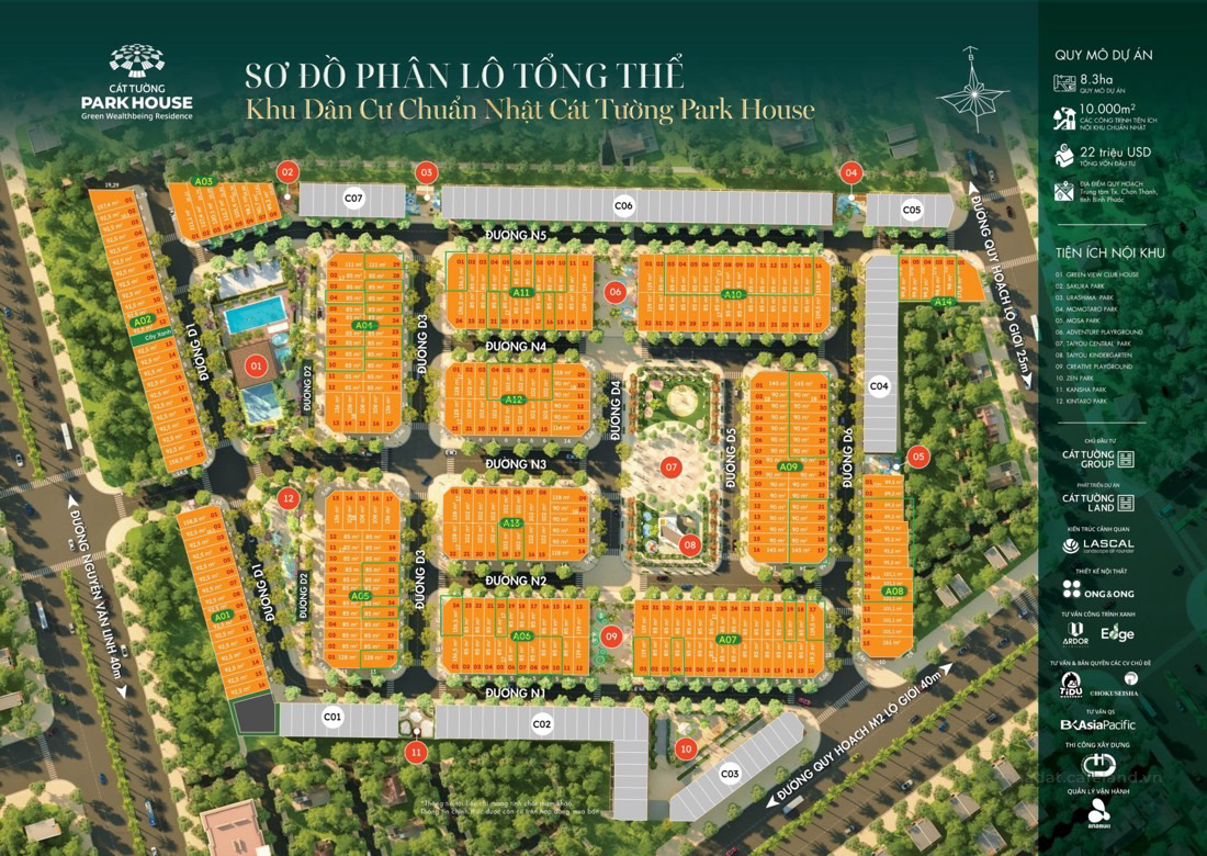 Chính chủ bán lỗ lô góc dự án Cát Tường Park House 111m2 giá 1,65 tỷ, tt chậm