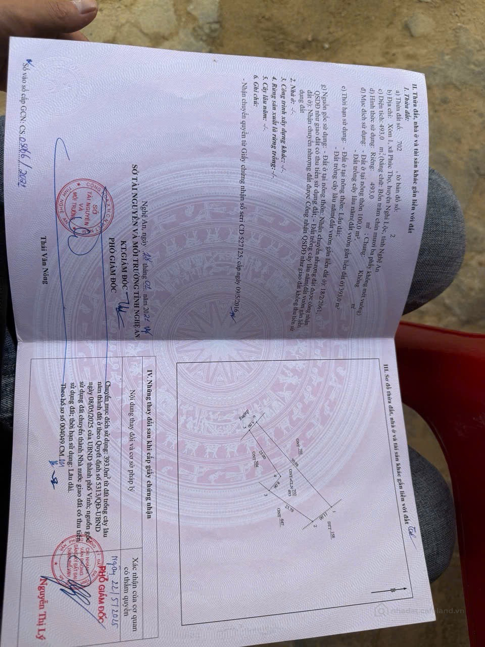 E cần bán lô 493m xóm 1 xã phúc thọ