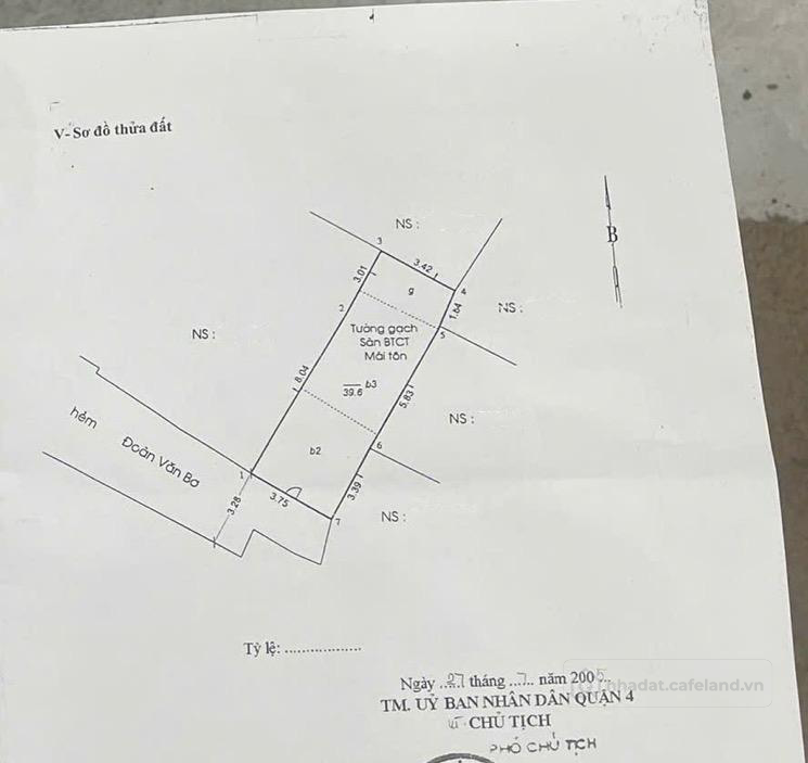 Chỉ 3,7 tỷ - sổ 39,6 m2 (3,75 x 11) - nhà 3 tấm - hẻm trước nhà 3,28m