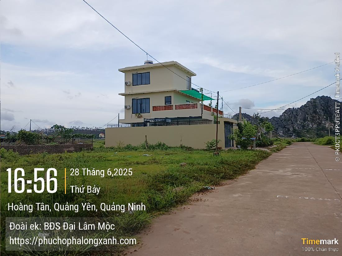 Bán đất  Tân Thành, Cành Chẽ, xã Hoàng Tân, trong lõi dự án Hạ Long Xanh