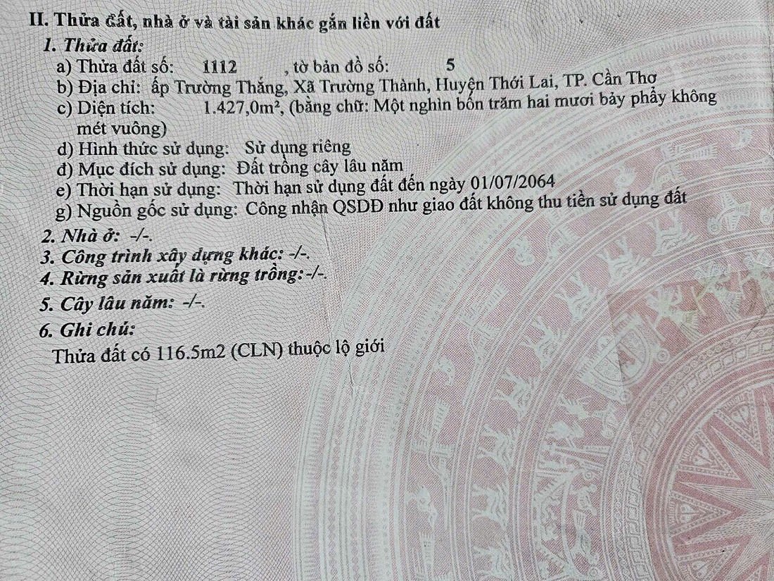 🥰Bán Đất mặt tiền lộ Huyện 21 Thới Lai, Trường Thành, Omon, Cần Thơ.