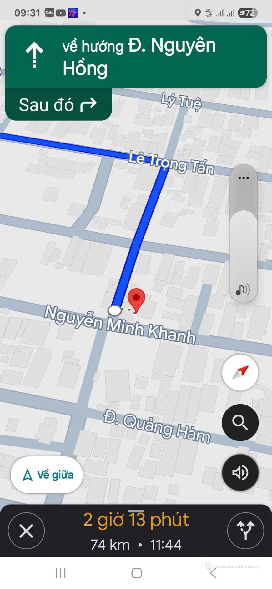Đất 2 mặt đường Nguyễn Minh Khanh-Lê Trọng Tấn 1000m2 ngang 30m2 có 200 thổ cư