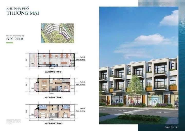 Aqua City Biên Hòa. SHOPHOUSE TRỤC CHÍNH 22M GIÁ CHỈ TỪ 9TỶ 