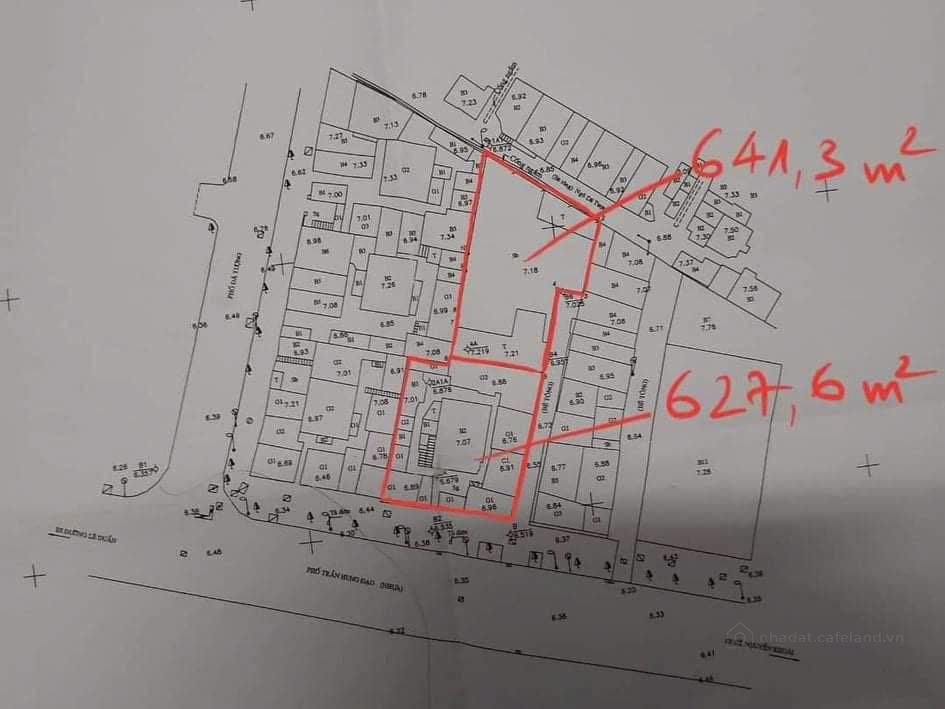 ĐẤT MẶT PHỐ HAI BÀ TRƯNG, DÃ TƯỢNG, 3 THOÁNG: 1300M - MT- 23,5m - Giá: 1.330 Tỷ