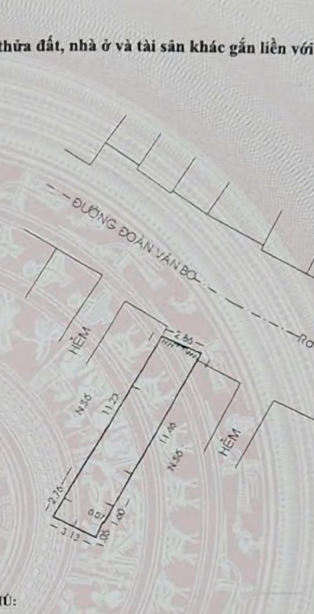 Mặt đường Đoàn Văn Bơ - sổ 42,6m2 - nhà 3 tầng 4pn. Chỉ 6,2 tỷ