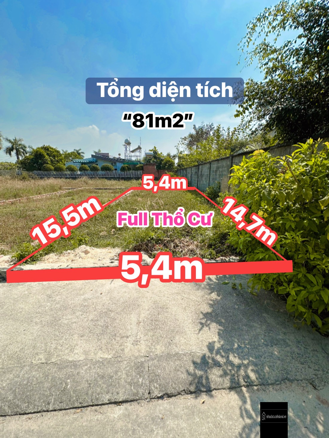 1 lô đất, giá tốt 
Phước An, Nhơn Trạch, Đồng Nai

🫲Diện tích 81m2 “Full thổ cư