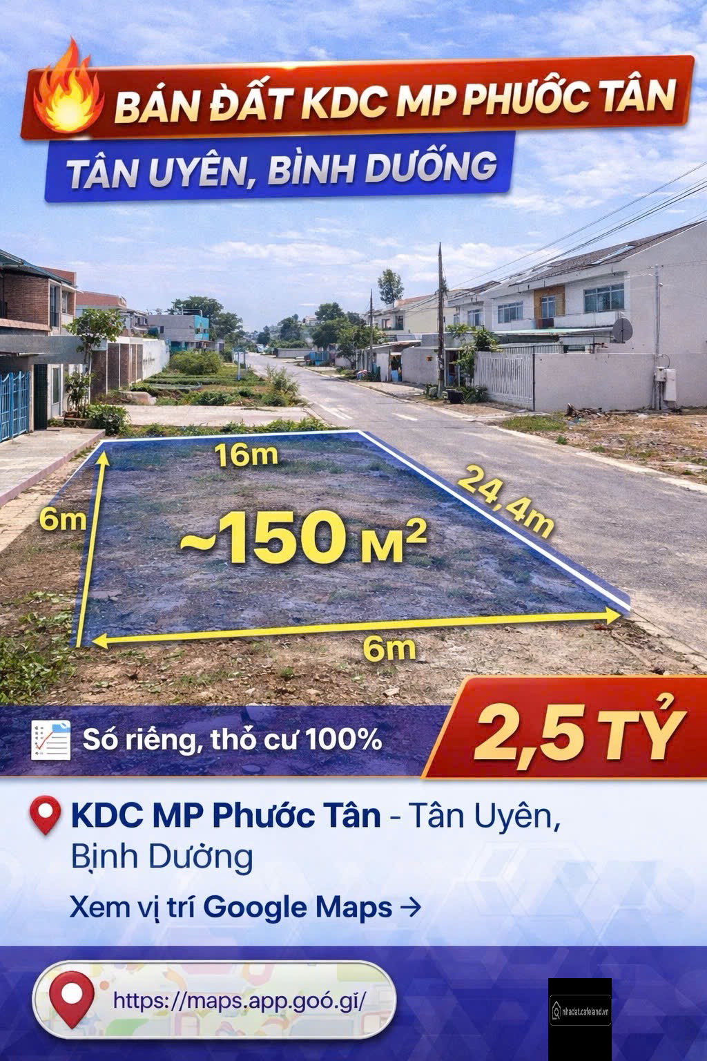 BÁN ĐẤT KDC MP PHƯỚC TÂN – TÂN UYÊN, BÌNH DƯƠNG
