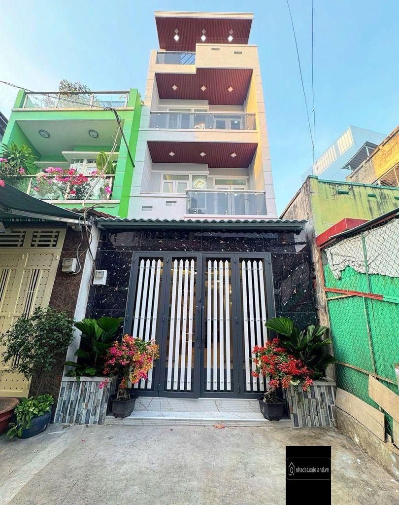 NHÀ ĐẸP CƯ XÁ PHÚ LÂM A, QUẬN 6, 4x14m, 4 TẦNG, GIÁ 7.4T