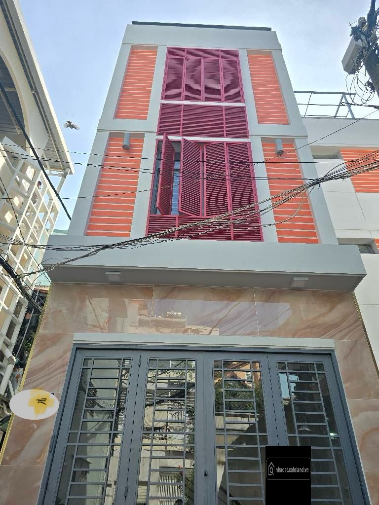 Bán nhà Hoàng Diệu P.10 Phú Nhuận, 3 tầng sân thượng, hẻm thông xe hơi. 4pn4wc.