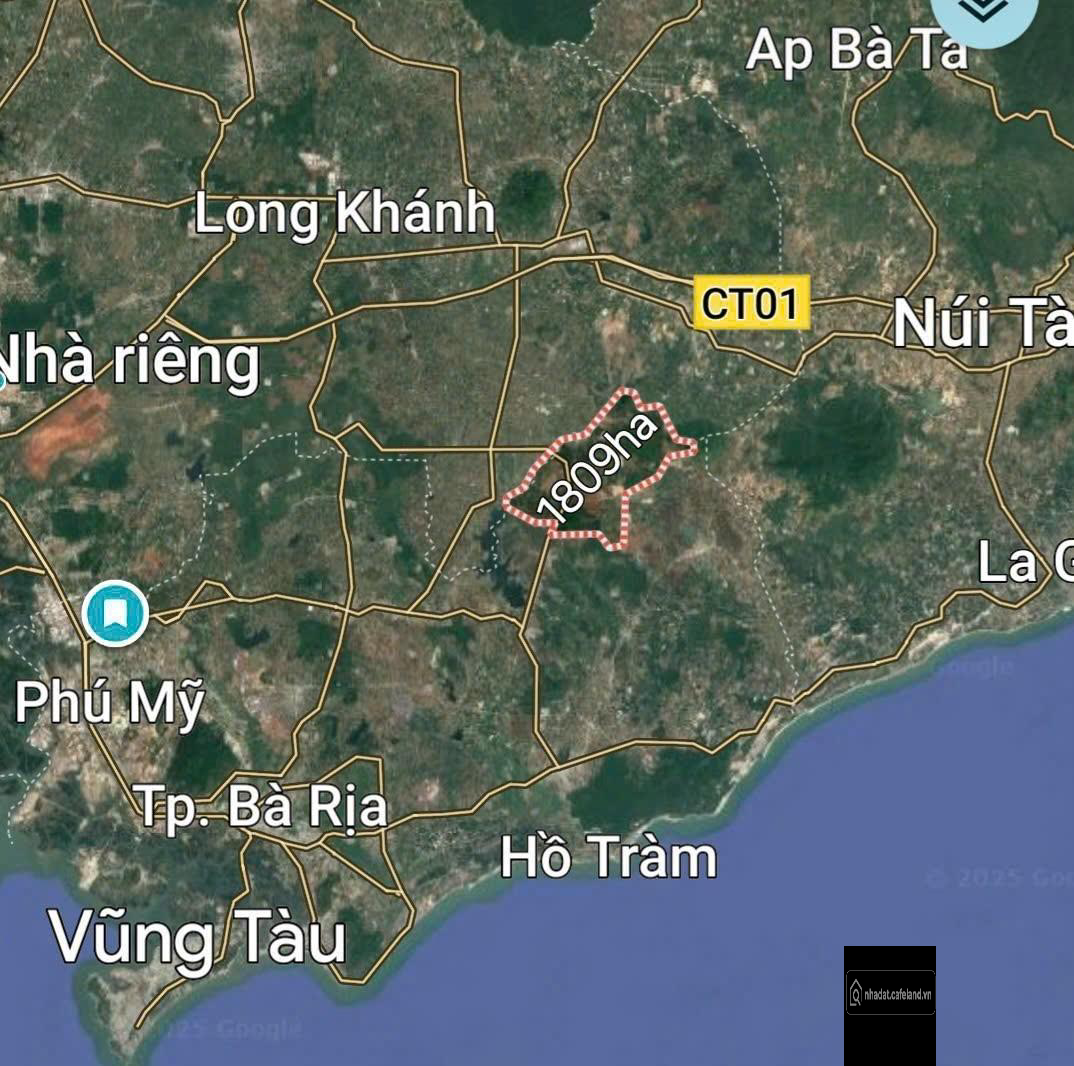 Quỹ Đất PTDA 1,809ha KĐT & KCN Tân Lâm, X. Hòa Hội, Xuyên Mộc, BRVT (Tp.HCM)