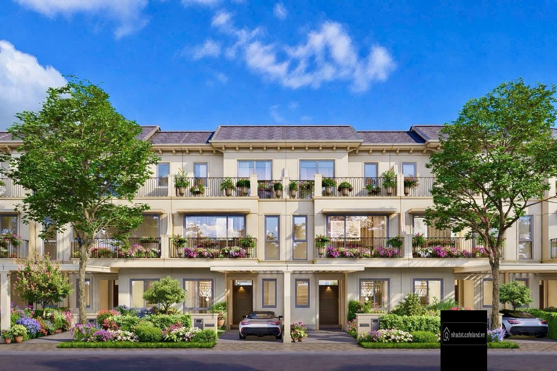 Bán Nhà Phố Nam Âu 2 Mặt Tiền Đường 20m và 11m, Đối Điện Clubhouse và Hồ Bơi