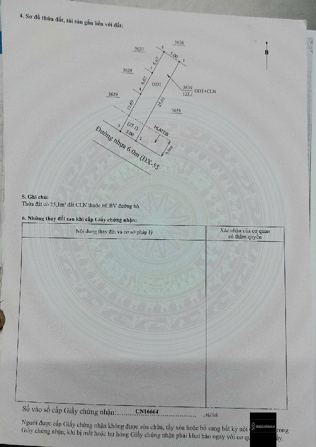 Đất đẹp, 5x25 có 100tc. Đất sổ riêng, vị trí thuận tiện. gần các kcn. giá 1.490