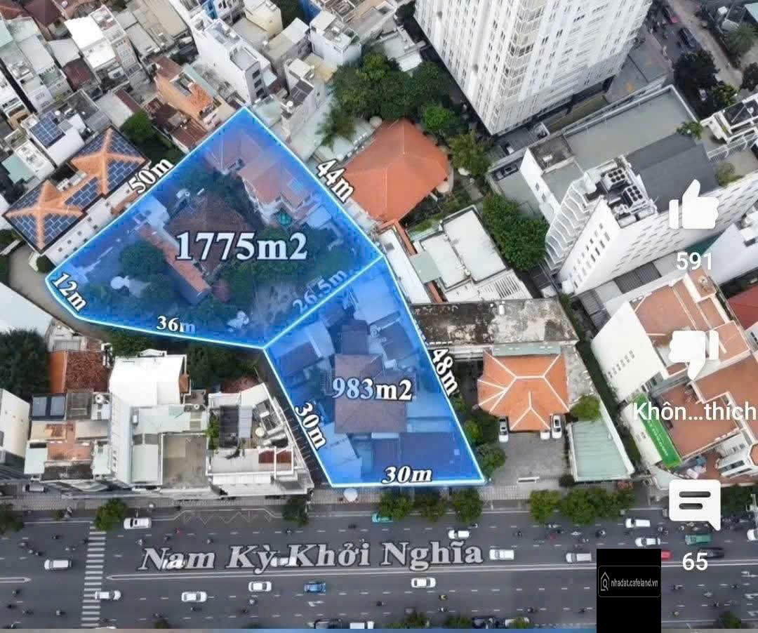 Đất XD Building Hotel Tổ hợp 2 căn liền kề Góc 2MT 211-211A Nam Kỳ Khởi Nghĩa Q3