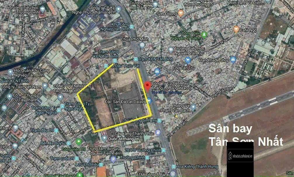 Quỹ Đất 15.7ha Tặng DA 1/500 cũ, Số 2 Trường Chinh, P. Tây Thạnh, Tân Phú - HCM