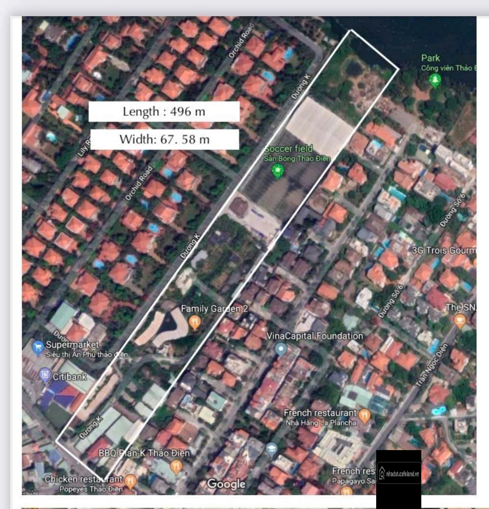 VIP TOP Thảo Điền Quận 2. Quỹ Đất PTDA 26,472.3m2 (2.7ha), SHR CN SSGD
